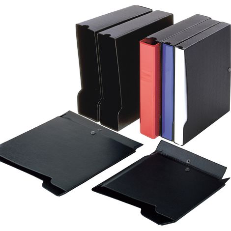 SEI Rota Custodie 50 A4 archivador organizador Cartón, Cloruro de polivinilo (PVC) Negro (1/2)