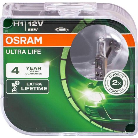 OSRAM Ultra Life H1 64150ULT - 3x Lebensdauer - Premium Halogen (Duo Box) (1/5)