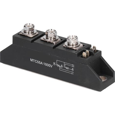 MTC55A 1600V Pont Redresseur Thyristor Redressement Automatique Protection Accessoires Alimentation (1/5)