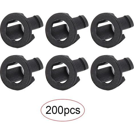 200 pièces support LED composant électronique accessoire support de Diode montage plastique noir 5mm (1/5)