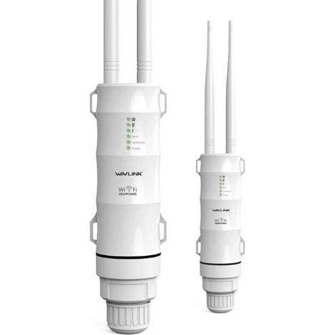 – WLAN-Verstärker für den Außenbereich 802.11ac – Wasserdicht gemäß IP65 – Geschwindigkeiten von 150 Mbit/s (2,4 GHz) und 433 Mbit/s (5 GHz) – PoE-Stromversorgung – Langstreckenantennen – AC600 (1/5)