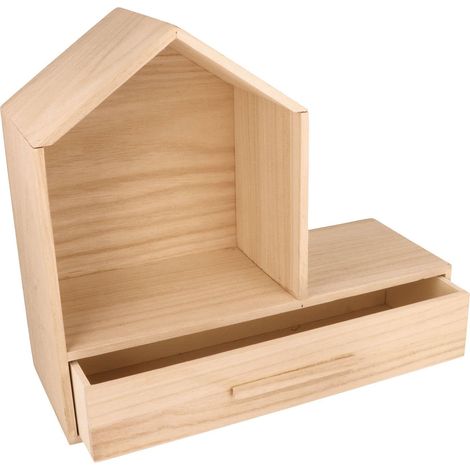 Étagère Maison+Tiroir 32X12X27,8 cm (1/2)