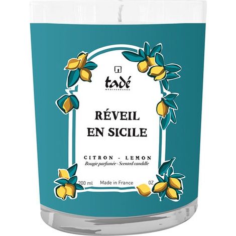 Weckerkerze aus Sizilien Zitrus 180 g - Tade