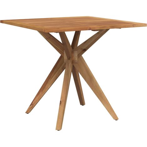 Mesa de jardín cuadrada madera maciza de acacia 85x85x75 cm vidaXL (1/5)