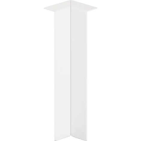 Coin intérieur FCLI pour plinthes FC en acier 10cm x 2cm x 1cm - blanc mat