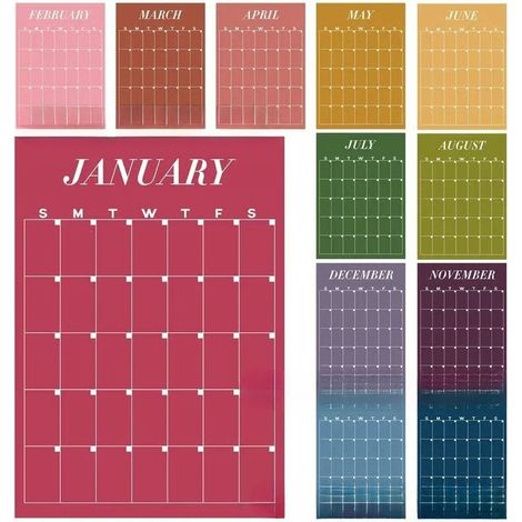 Back to School Large Wall Calendar - A Large Back-to-School Theme Wall Calendar