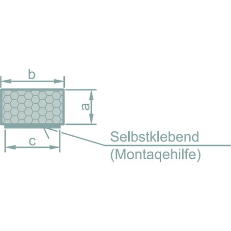 Fensterdichtung aus Schaumgummi, selbstklebend, 10 x 30 mm