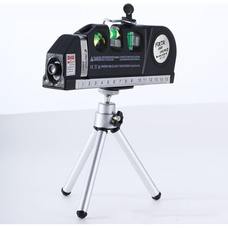 Niveau laser infrarouge multifonctionnel, instrument de mesure et de marquage infrarouge de haute précision, niveau à angle droit pour la décoration intérieure, traceur de lignes, fonctionne avec deux (1/5)