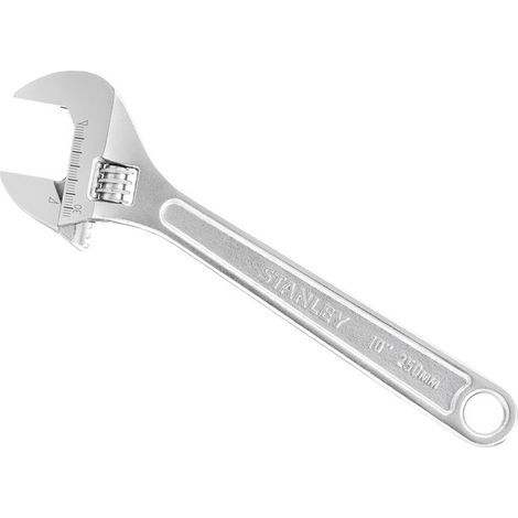 Stanley Adjustable Wrench with 10 to 250 mm Jaw Capacity