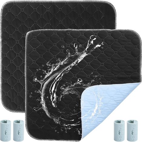 Coussinets Incontinence Imperméable et Lavable pour Chaise 50x50cm 2PCS (1/5)