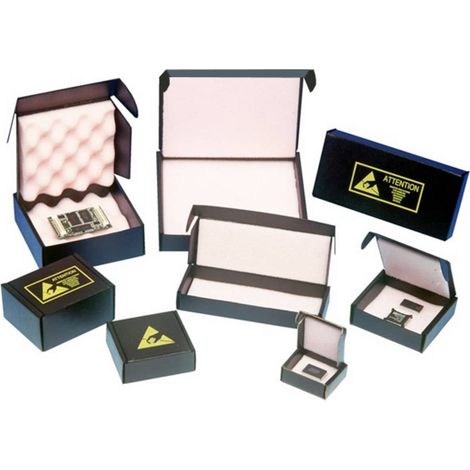 Antistat Contenitore ESD (L x L x A) 100 x 100 x 38 mm 026-0062