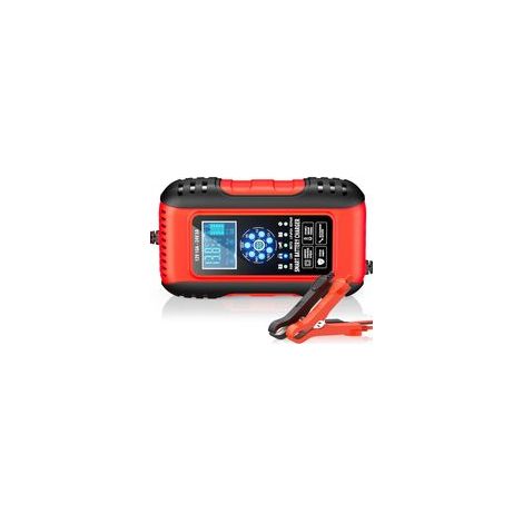 12V/24V 10A Chargeur Batterie Lithium, Chargeur Batterie Voitures avec Écran Tactile, 11 Protections Charge&Fonction Réparation, Sécurité Enfant pour Voiture Moto Camion, AGM, Gel, Wet, LiFePO4