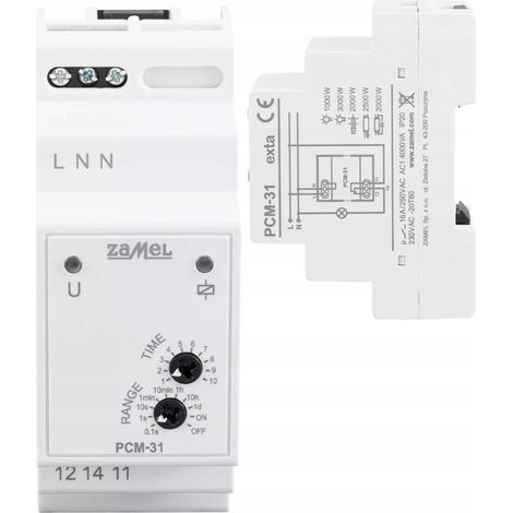 Zeitrelais zamel pcm-31 16A 230V Genauigkeit ±1% (1/3)