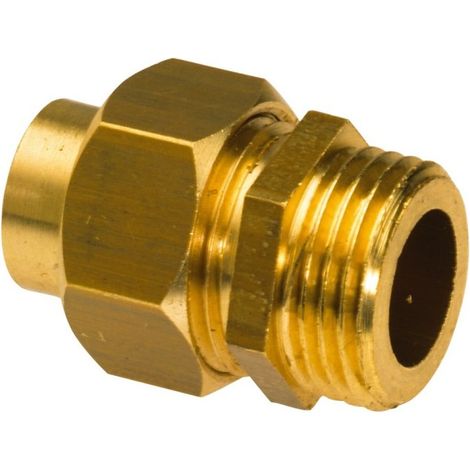 Union droit à visser mâle à joint sphéro-conique 331GC - 16 - 1/2