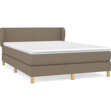 Maison Exclusive - Cama box spring con colchón tela gris taupe 14 (1/5)