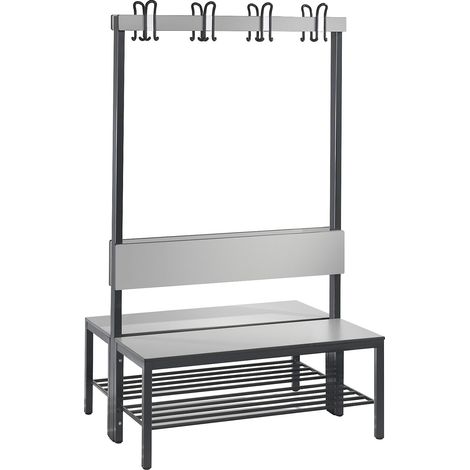 C+P, Banc de vestiaire COMFORT double face, stratifié HPL,