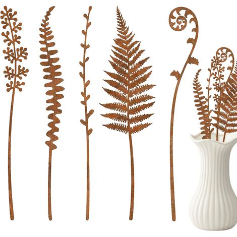 Gartenstäbe 5 Stücke Rostiger Gartenstab Vintage Wetterfeste