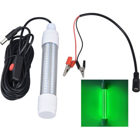 Lampe de pêche sous‑marine LED IP68 126 LEDs 1000lm 13W AC12‑36V lumière verte (1/5)