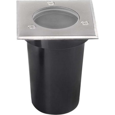 Luz de paso LED cilíndrica V-TAC (máx. 35 W), cuadrada, negra, IP67