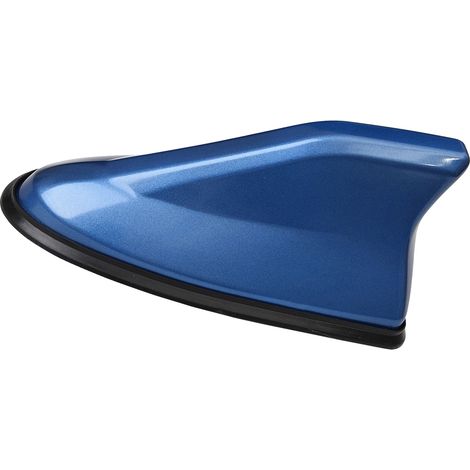 Antenne requin bleu pour toit de voiture, accessoire extérieur auto, signal radio, finition piano, compatible avec divers véhicules. (1/5)