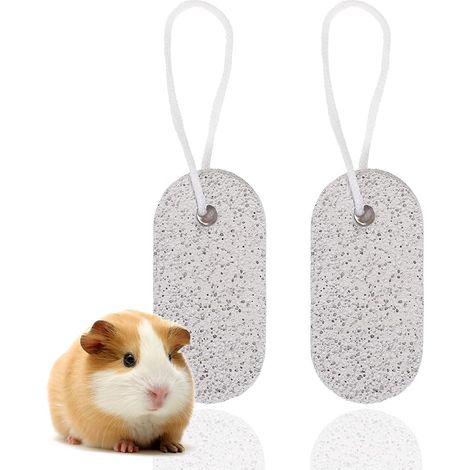 2 pièces Jouet Lapin, Jouet Hamster, Pierre de broyage minérale Pour dents de rongeurs Jouet à mâcher Animaux de compagnie Hamster Écureuil Jouet à Ronger pour Lapin Hamster Petits Rongeurs (1/5)