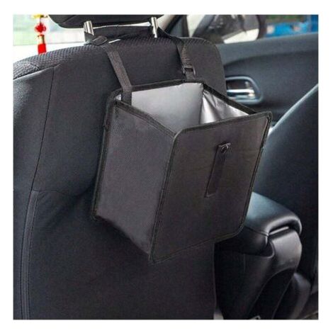 QORVA-Poubelle de voiture pliable, sac de rangement de voiture étanche et anti-fuite, grande capacité, accessoires d'intérieur de voiture (L) (1/4)
