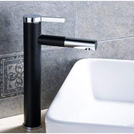 Robinet de mélangeur de bassin à 360 degrés de rotation Robinet de salle de bain blanc finition Chrome Torneiras do banheiro Deck (1/3)