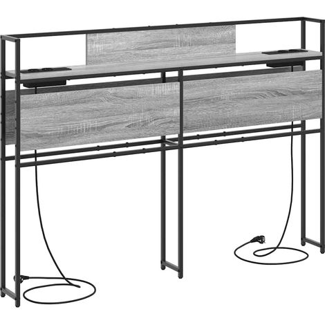 Maison Exclusive - Cabecera de almacenamiento Gris sonoma Madera
