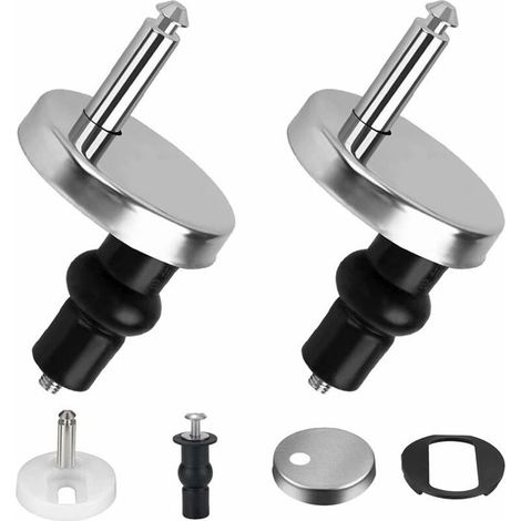 Ecleanfy - Fixations abattant WC 2 pcs - vis caoutchouc expansible et inox 304, fixation par le dessus universelle (1/5)