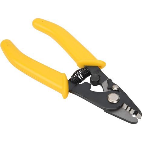 15cm Pince à Dénuder Fibre Optique Trois Trous avec PVC Poignée, CFS‑3 Outil Pince à Dégainer Electricien Haute Dureté pour Fils Solides et Toronnés (1/5)