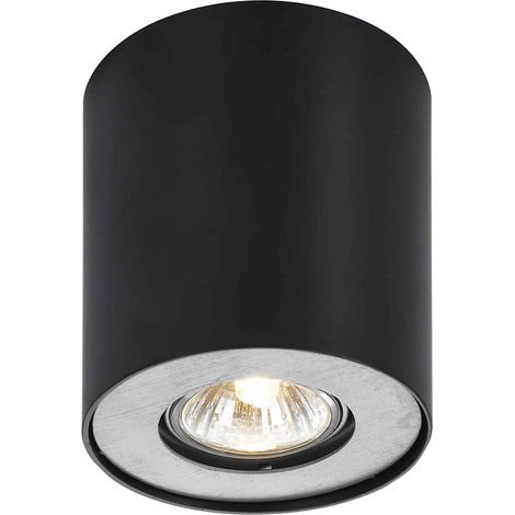 Suspension Italux Shannon noire aluminium GU10 variable