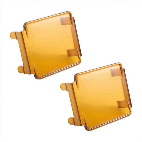 Kit 2x Housings LED Amber Cube2722 – Caches de Projecteur Carré pour Barre Lumineuse, Protections de Phare en Ambre, Coques de Spot Universelles (1/5)