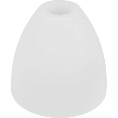 Glaslampenschirm für Deckenleuchte, Kronleuchter, Ersatzlampenschirm – 14,50 x 13,50 x 6,00 cm – Weiß (1/4)