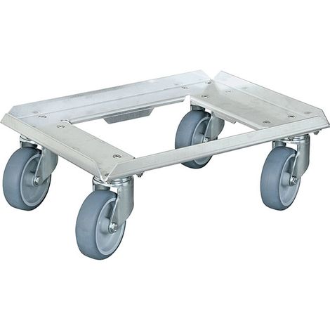 BRB Logistikroller aus Alu, für Behälter 400x300 mm, offenes Deck (1/2)