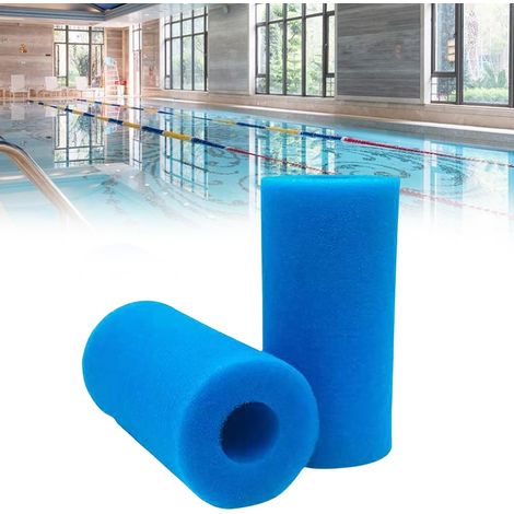 2 Pièces Éponge Filtrante Type, Filtre Éponge Cartouche, Mousse pour Filtre Piscine, Cartouche de Filtre en Mousse Réutilisables et Lavables, Convient aux Piscines, Aquariums Type A (1/5)