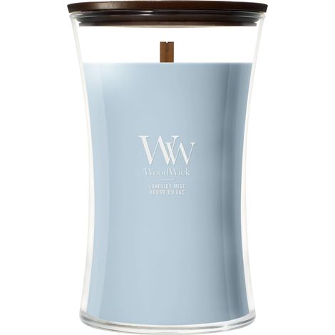 WOODWICK BOUGIE PARFUMÉE  GRANDE BOUGIE SABLIER  BRUME DU LAC  CADEAUX PARFAITS POUR FEMMES 2670659E