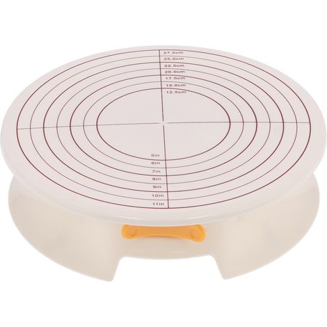 Plateau tournant pour gâteau DIY, base antidérapante, support rotatif de décoration de gâteaux, outil de pâtisserie avec graduation (1/5)