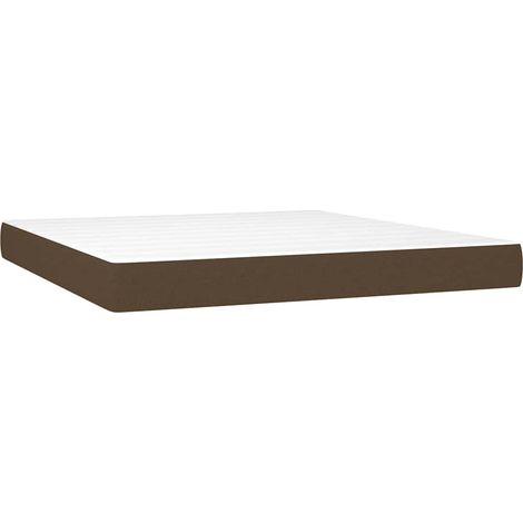 Maison Exclusive - Materasso a Molle Insacchettate Rigidità Media Marrone Scuro 180x200x20 cm (1/5)