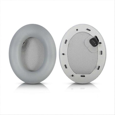 Coussinets d'oreille de rechange pour casque sans fil WH-1000XM4 : coussinets en mousse à mémoire de forme souple, gris.