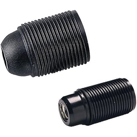 Portalampada Filettato E 14 - Colore Nero