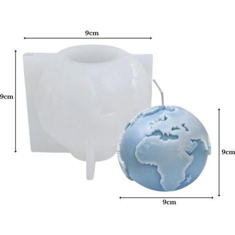 ZoeZo – Kerzenform – Planet – Welt – Kerzenformen – Silikonform – Kerzen selber machen – Gips- und Epoxidharzformen – Seifenherstellung (1/4)