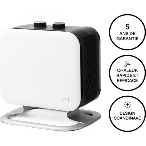 Radiateur soufflant Mill Compact 1800W Blanc - Mill (1/5)