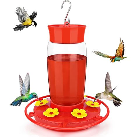 Mangeoire à colibris pour l'extérieur, mangeoires pour Colibri à Suspendre pour l'extérieur Contre Les Fourmis et Les Abeilles, mangeoires pour colibris en Plastique, mangeoire pour colibris