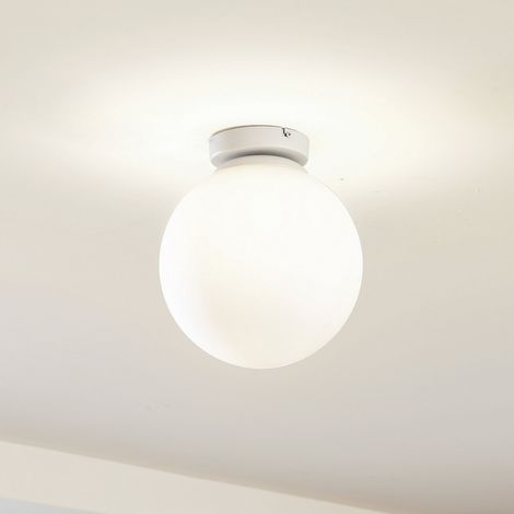 [GEBRAUCHT] B-Ware Lindby Meriala Deckenlampe Deckenlampe Lampe Leuchte Glaslampe Weiß ø 25cm 548 (1/2)