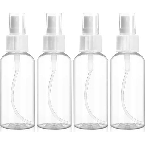 4 mini flaconi spray atomizzatori da 50 ml, flaconi da viaggio, piccoli contenitori ricaricabili per cosmetici, profumi e articoli da viaggio (1/5)