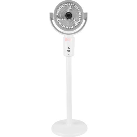 Pedestal fan, 180-degree manual vertical oscillation, quiet operation, with remote control, adjustable height, 5 speeds, 8-hour timer, for home and bedroom (1/5)