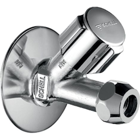 Schell Comfort Schrägsitzventil kurze Bauform Kiwa DN 10 G 3/8" Chrom (1/2)