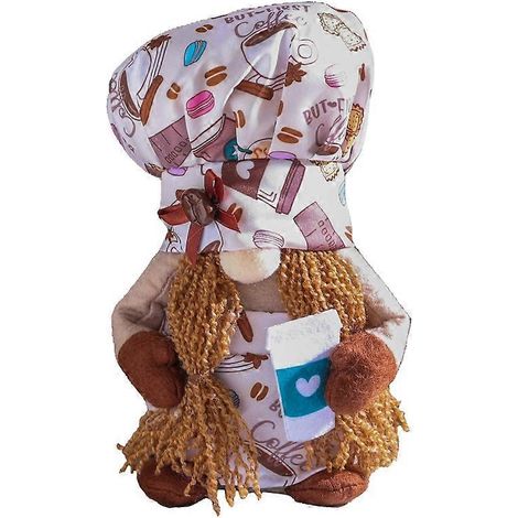 Voici une proposition de titre en français (moins de 190 caractères) :
"Figurine en peluche Gnome Barista Déco Cuisine Tomte suédois Lutin Chef Bar Café Cadeau Original" (111 caractères) (1/4)