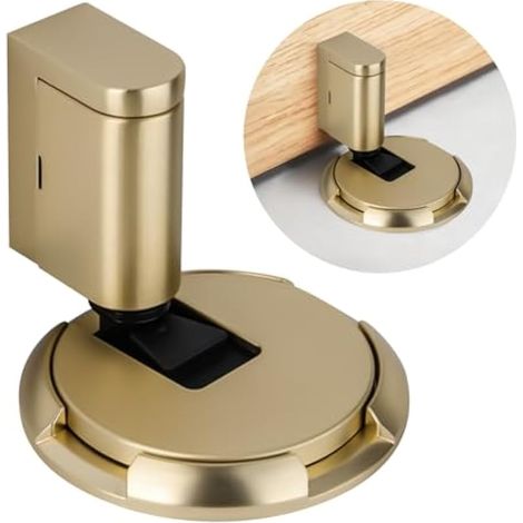 Butée de Porte Magnétique au Sol Lourde, Bloc Porte Réglable Sans Perçage (1/5)
