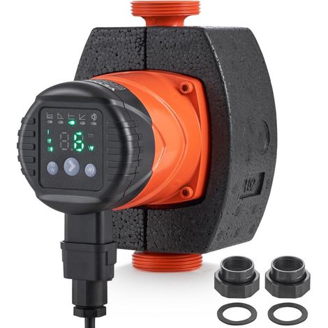 220 V 45 W pompe de circulation d'eau chaude ECM, débit 60 L/min, hauteur 6 m, pour circuit d'eau chaude (1/5)